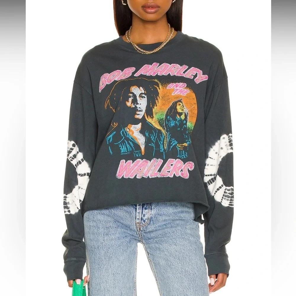 Daydreamer Bob Marley Could You Be Loved Long Sleeve Shirt Gray S Oversized